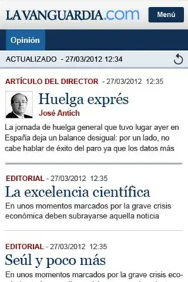 La Vanguardia android App screenshot 0